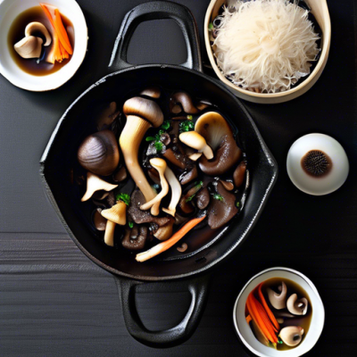 Bourguignon de Champignons à la Japonaise