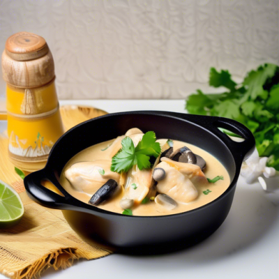 Blanquette de Poulet à la Thaïlandaise en Cocotte