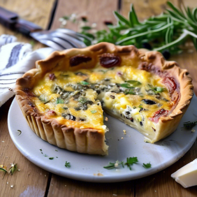 Quiche Lorraine à la Grecque Sans Gluten