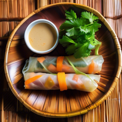 Nems Crémeux au Porc et Patate Douce du Vietnam