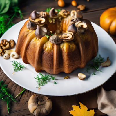 Kouglof Sucré-Salé d'Automne aux Champignons et Épices