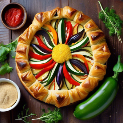 Tarte Soleil aux Légumes Grillés et Feta