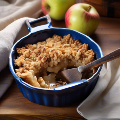 Crumble Onctueux Pommes-Poires à l'Anglaise
