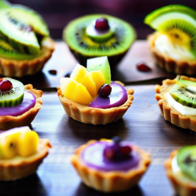 Tartelettes Crues Moelleuses aux Fruits Exotiques pour Brunch Dominical