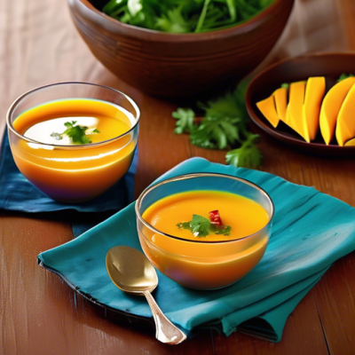 Velouté Froid de Patate Douce aux Épices des Antilles