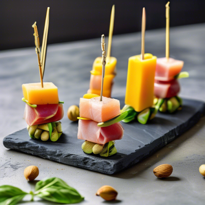 Brochettes Apéritives Sucrées-Salées au Praliné de Pistache Brochettes Apéritives Sucrées-Salées au Praliné de Pistache