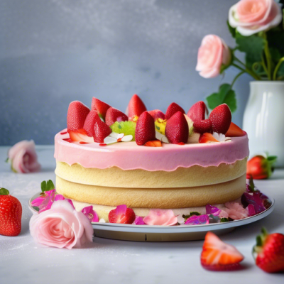 Fraisier Festif à la Danoise Fraisier Festif à la Danoise