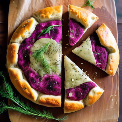 Focaccia Russe à la Betterave et au Tahin Focaccia Russe à la Betterave et au Tahin