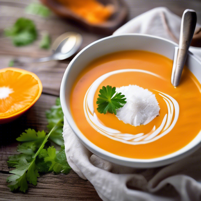 Velouté Froid de Patate Douce au Gingembre et Croûtons Épicés Velouté Froid de Patate Douce au Gingembre et Croûtons Épicés