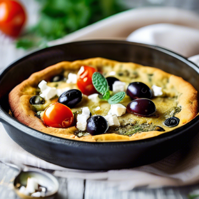 Clafoutis aux Pois Chiches et Épices du Liban sans Gluten