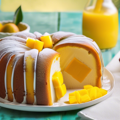 Charlotte Exotique à la Mangue et au Fruit de la Passion Charlotte Exotique à la Mangue et au Fruit de la Passion