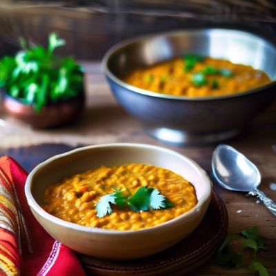 Dahl de lentilles corail aux épices indiennes Dahl de lentilles corail aux épices indiennes