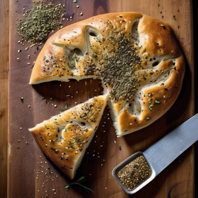 Focaccia Croustillante aux Épices du Moyen-Orient