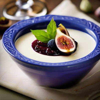 Panna Cotta aux Saveurs de Grèce et Chutney de Figues Panna Cotta aux Saveurs de Grèce et Chutney de Figues