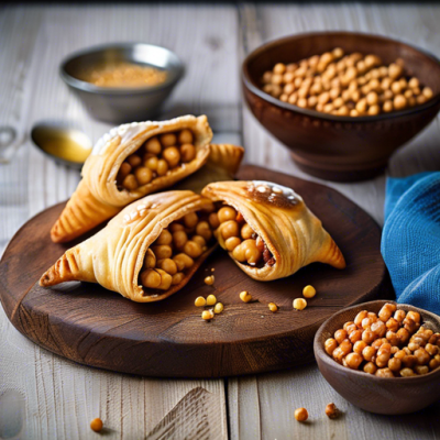 Chaussons Dorés aux Pois Chiches et Épices du Maghreb