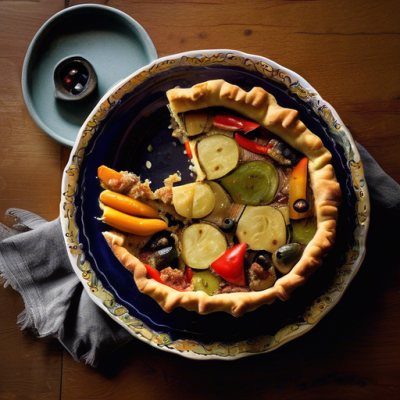 Tourte Croustillante Portugaise aux Légumes Rôtis Tourte Croustillante Portugaise aux Légumes Rôtis