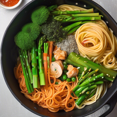 One Pot Pasta Fusion Coréenne aux Légumes Printaniers One Pot Pasta Fusion Coréenne aux Légumes Printaniers