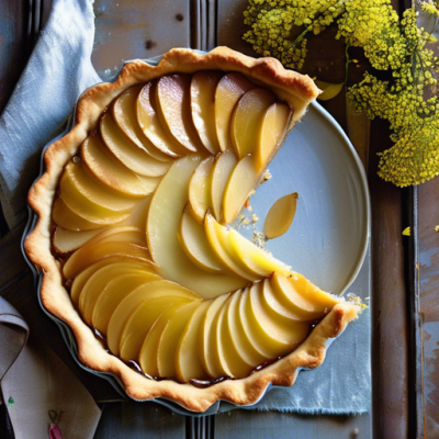 Tarte Amandine aux Poires à la Vapeur