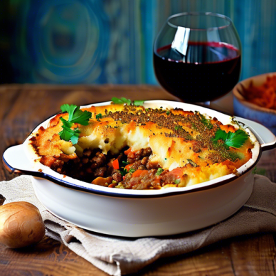 Parmentier de Lentilles à la Portugaise Croustillant