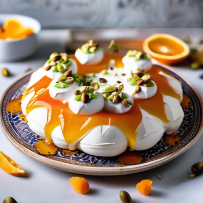 Pavlova Crémeuse aux Saveurs du Maroc Pavlova Crémeuse aux Saveurs du Maroc