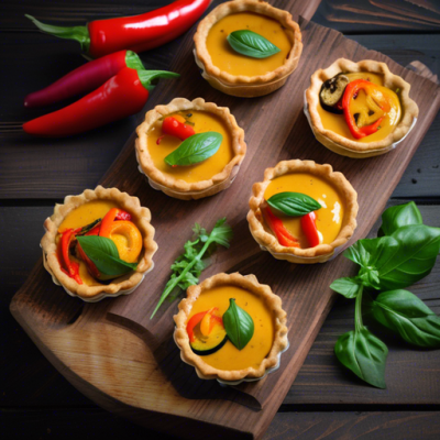 Tartelettes Croustillantes au Curry Thaï et Légumes Grillés Tartelettes Croustillantes au Curry Thaï et Légumes Grillés