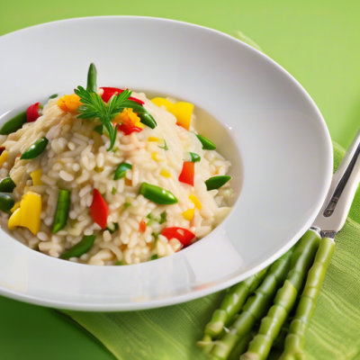 Risotto d'été aux légumes croquants à la vapeur