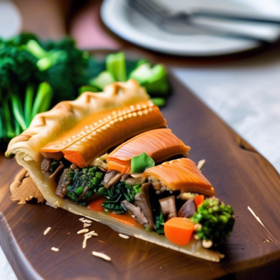 Tourte Coréenne aux Légumes Vapeur Tourte Coréenne aux Légumes Vapeur