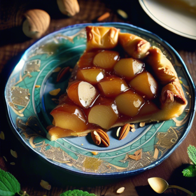 Tarte Tatin Croustillante aux Épices Marocaines