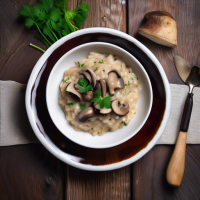 Risotto Fusion Porto-Suisse aux Champignons et Fromage