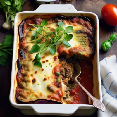 Moussaka Printanière au Parmesan Végétal
