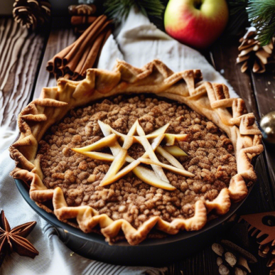 Tarte aux Pommes Suédoise Croquante de Noël