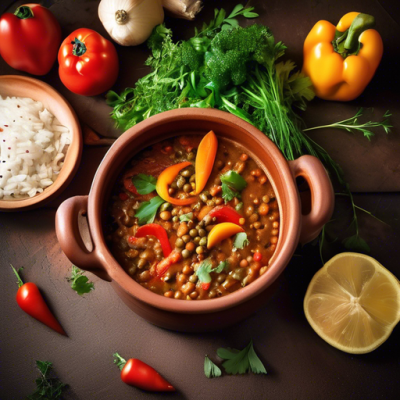 Tajine de Lentilles à la Tunisienne Tajine de Lentilles à la Tunisienne