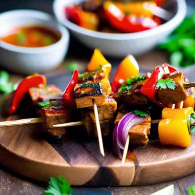Brochettes de Seitan Aigre-Douces à la Tunisienne