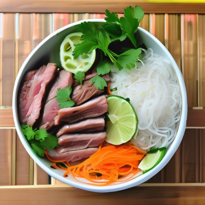 Bo Bun Traditionnel Vietnamien aux Saveurs Fraîches