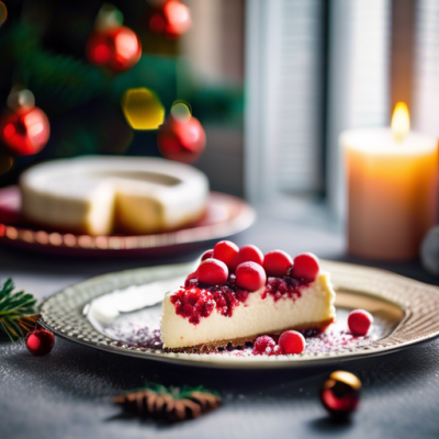 Cheesecake Suédois de Noël aux Baies Rouges