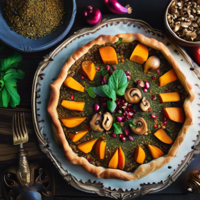 Tarte Zaatar aux Légumes d'Automne