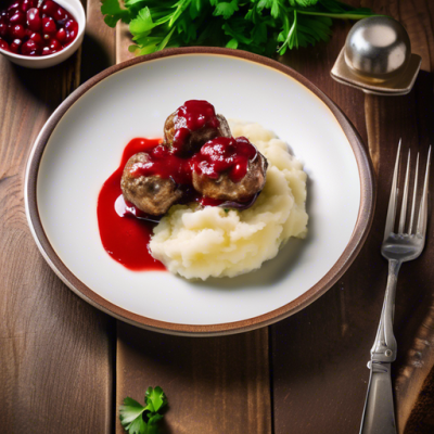 Boulettes Suédoises Croustillantes avec Sauce aux Airelles Boulettes Suédoises Croustillantes avec Sauce aux Airelles