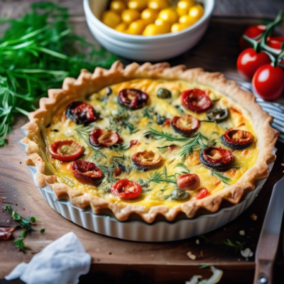 Quiche Méditerranéenne à la Grecque