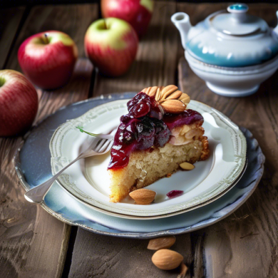 Gâteau Mazurek aux Amandes et Fruits Rouges