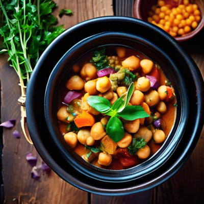Tajine de Pois Chiches aux Épices du Moyen-Orient
