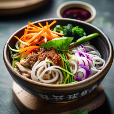 Bo Bun Cambodgien aux Pickles de Légumes Croquants