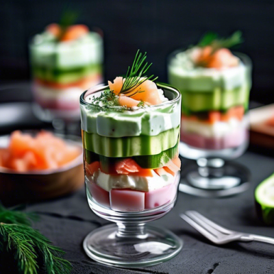 Verrines Fraîcheur Festives aux Saveurs Nordiques