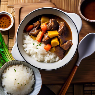 Riz au Curry Japonais Mijoté d'Hiver Riz au Curry Japonais Mijoté d'Hiver
