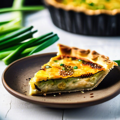 Quiche Végane aux Poireaux à la Coréenne