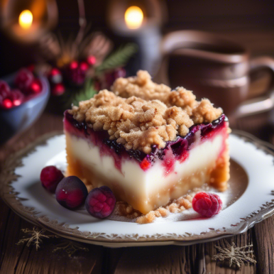 Crumble Hivernal à la Russe aux Pommes et Canneberges Crumble Hivernal à la Russe aux Pommes et Canneberges