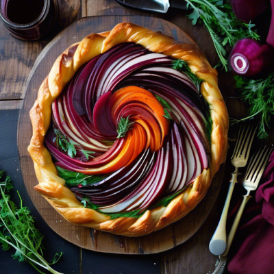 Tarte Tatin Salée aux Légumes d'Automne et Épices du Monde