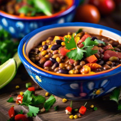 Chili de Lentilles Croquant à la Mexicaine Chili de Lentilles Croquant à la Mexicaine