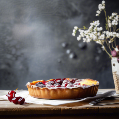 Clafoutis Royal aux Cerises et Amandes Caramélisées