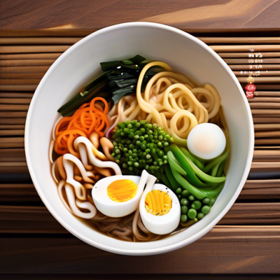 Udon Savoureux au Dashi et Légumes Croquants