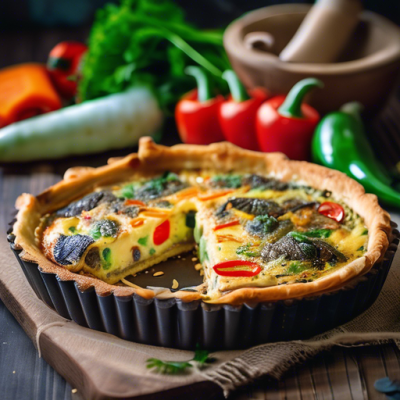 Quiche Asiatique Épicée aux Légumes